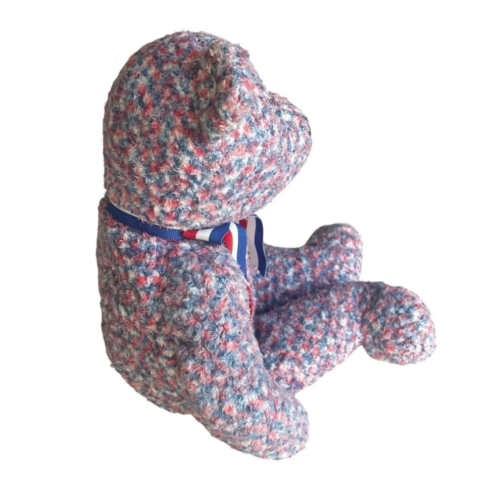 Ty Beanie Buddy USA the Bear NWT 2002 Plush Stuffed Animal Patriotic Exclusive